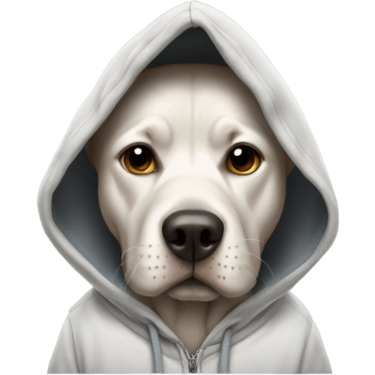 Dog wearing hoodie  emoji