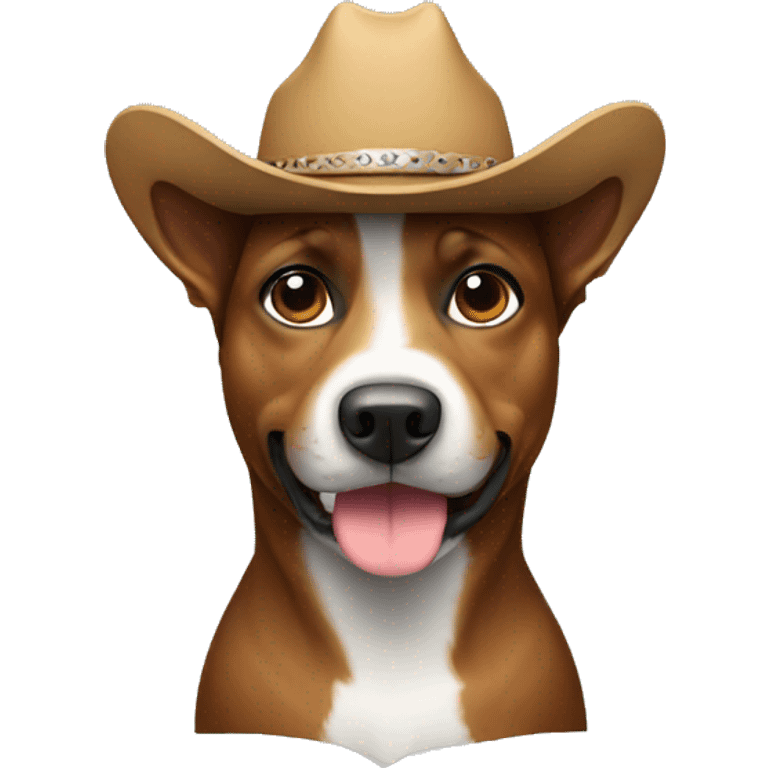 Dog with cowboy hat emoji