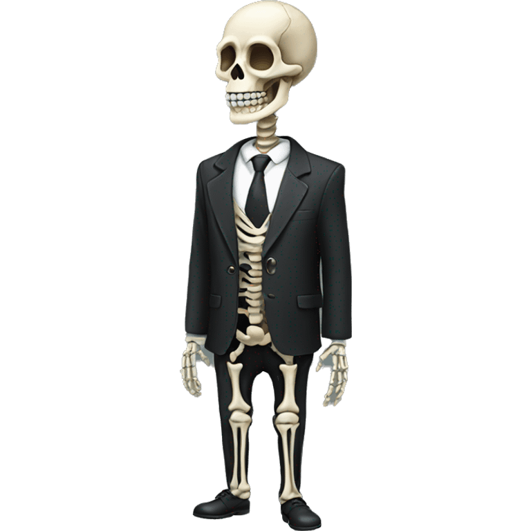 skeleton with suit emoji