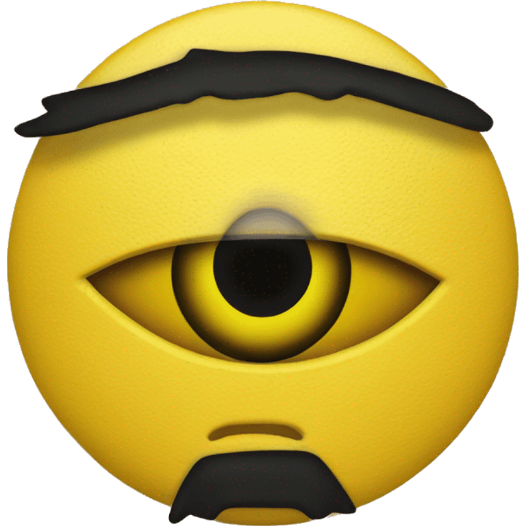 yellow one eyed cyclops logo emoji