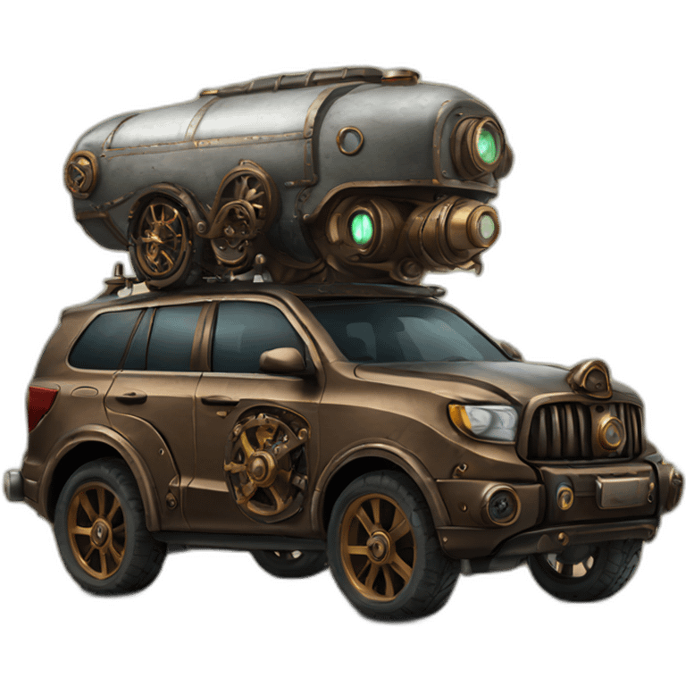 Steampunk SUV emoji