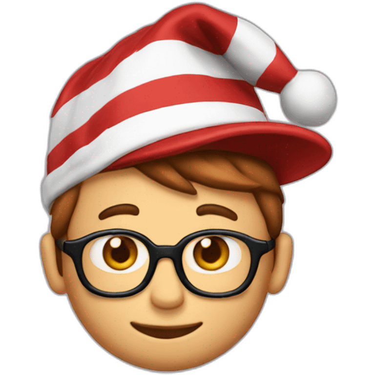 Waldo with his cap emoji