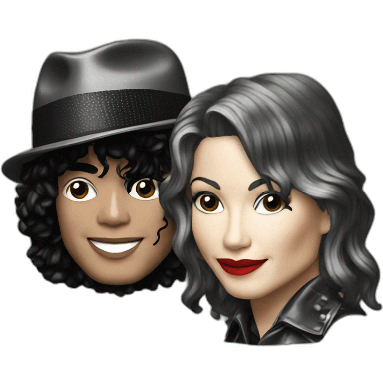 Michael Jackson and madonna emoji