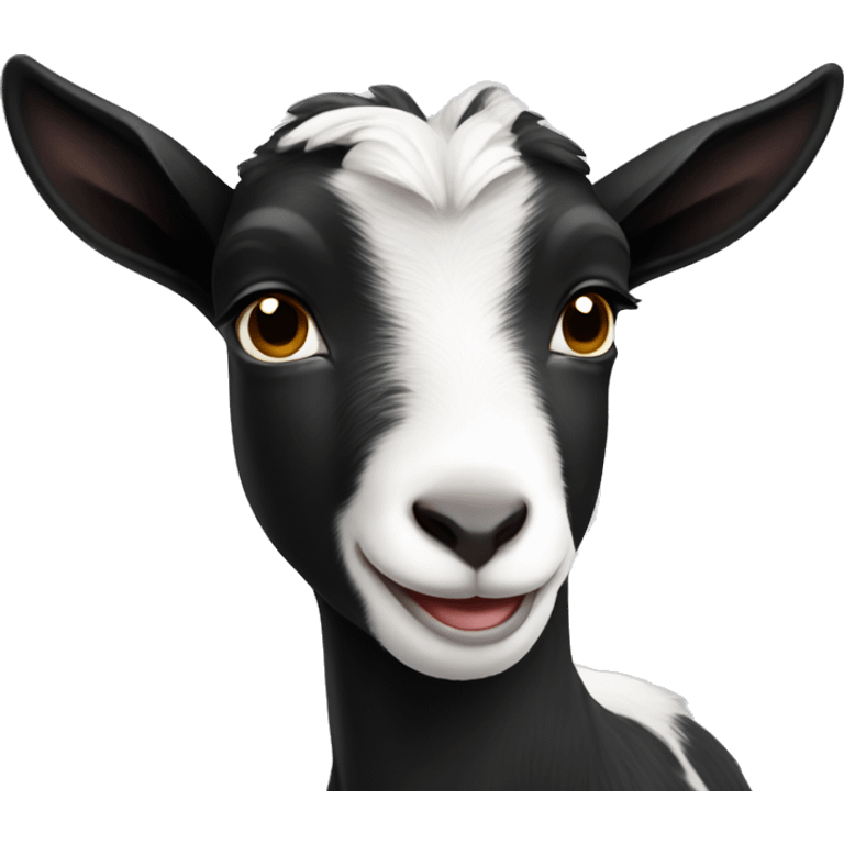 black and white baby goat  emoji