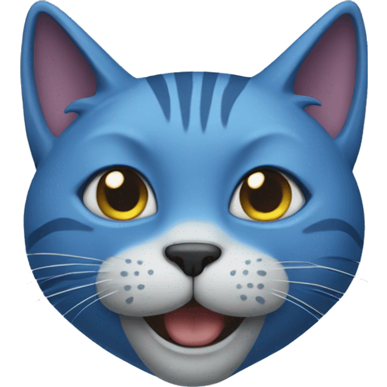 Blue cat emoji