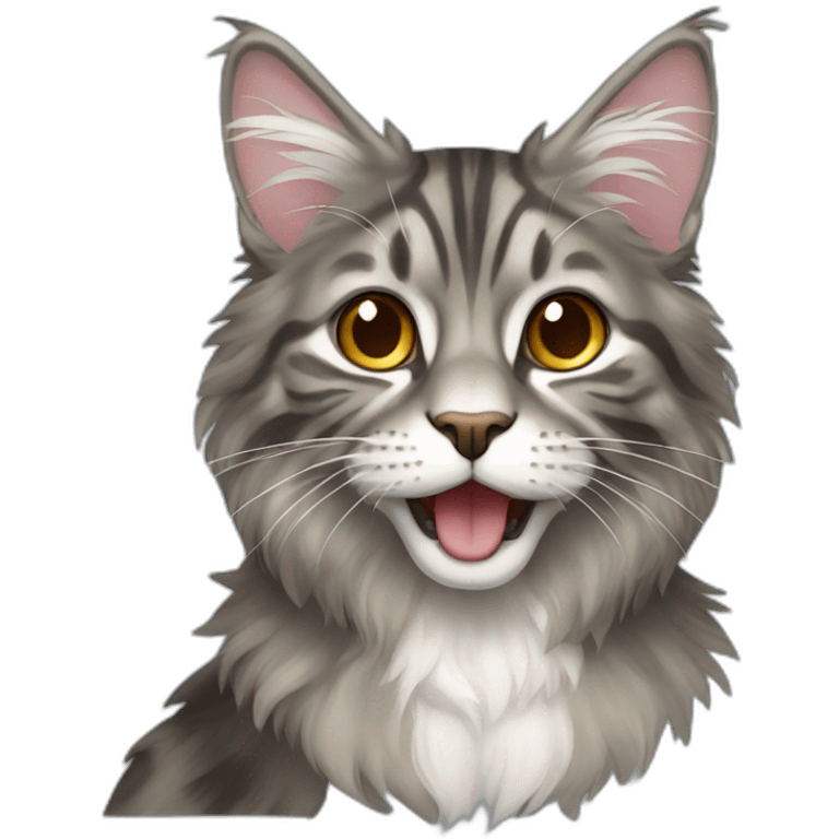 Un maincoon emoji