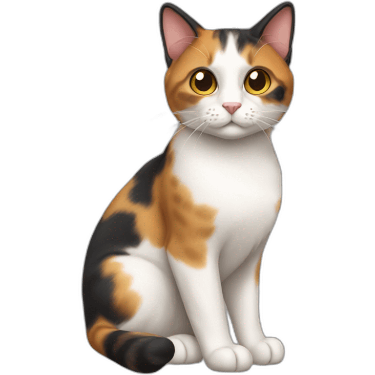 Calico Cat Full Body emoji