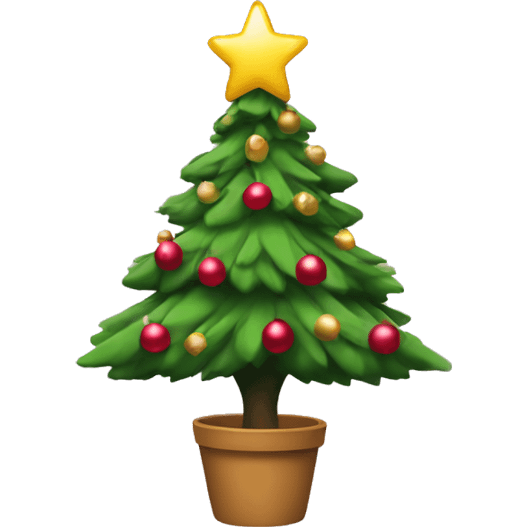 coquette Christmas tree emoji