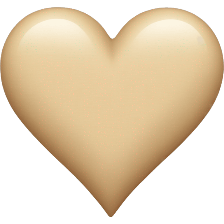 Beige heart emoji