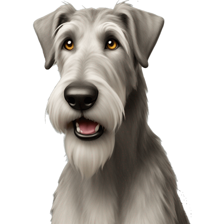  Irish wolfhound dog standing emoji