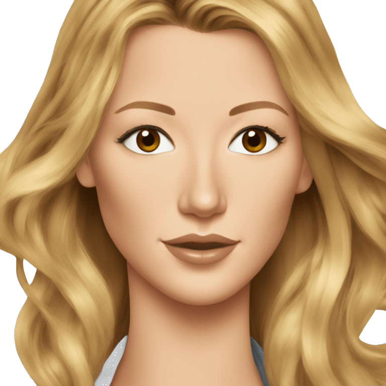 blake lively cartoon wearing tee emoji