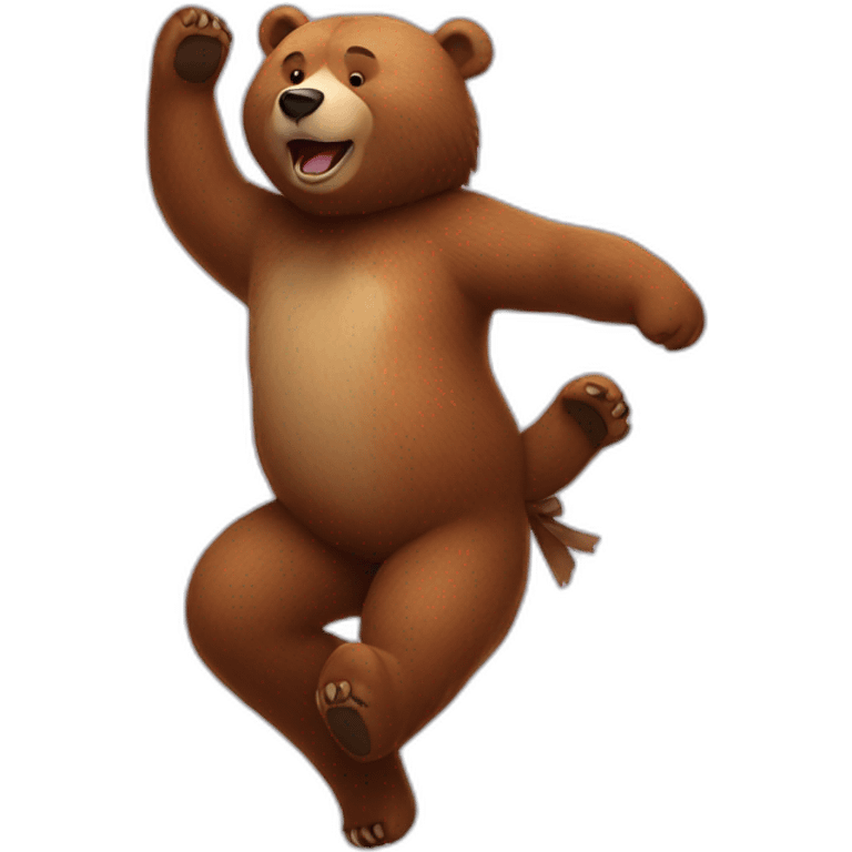 Bear dance  emoji