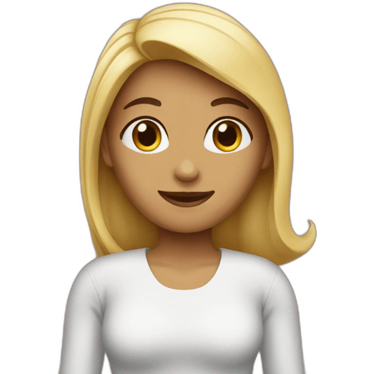 Femme à 4 patte emoji