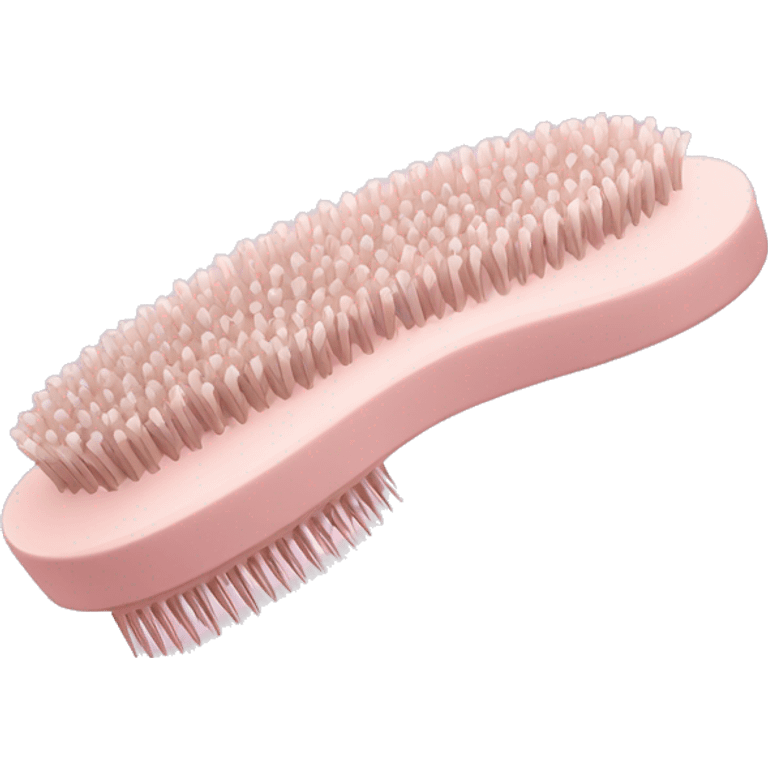 pale pink rococo hair brush emoji