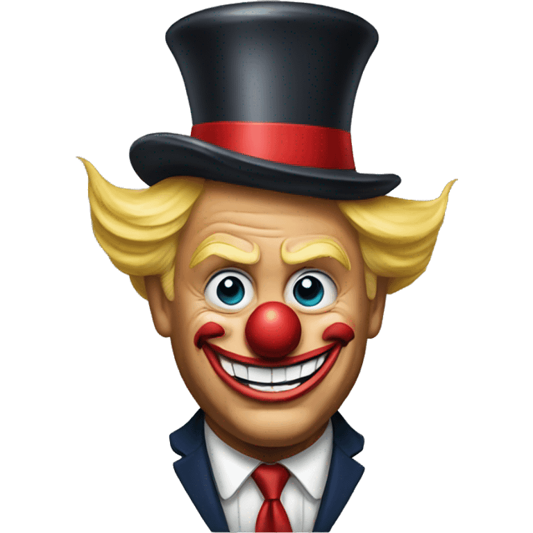 Donald trump as a clown emoji