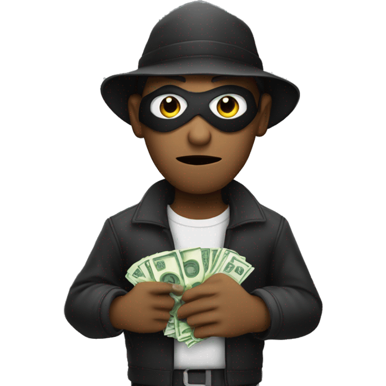 Robber with money emoji