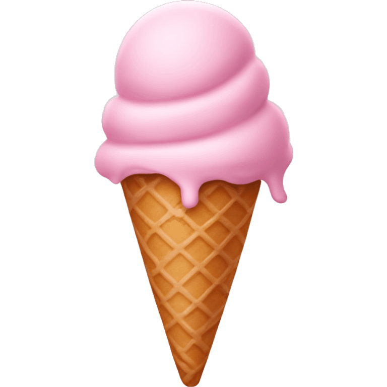 pastel pink ice cream emoji