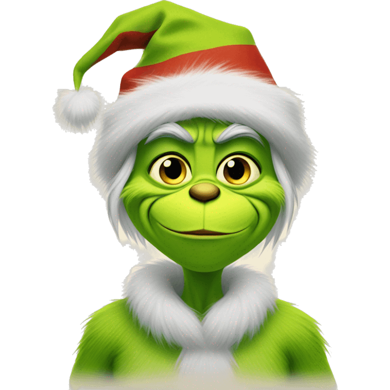 Grinch and gratitude emoji