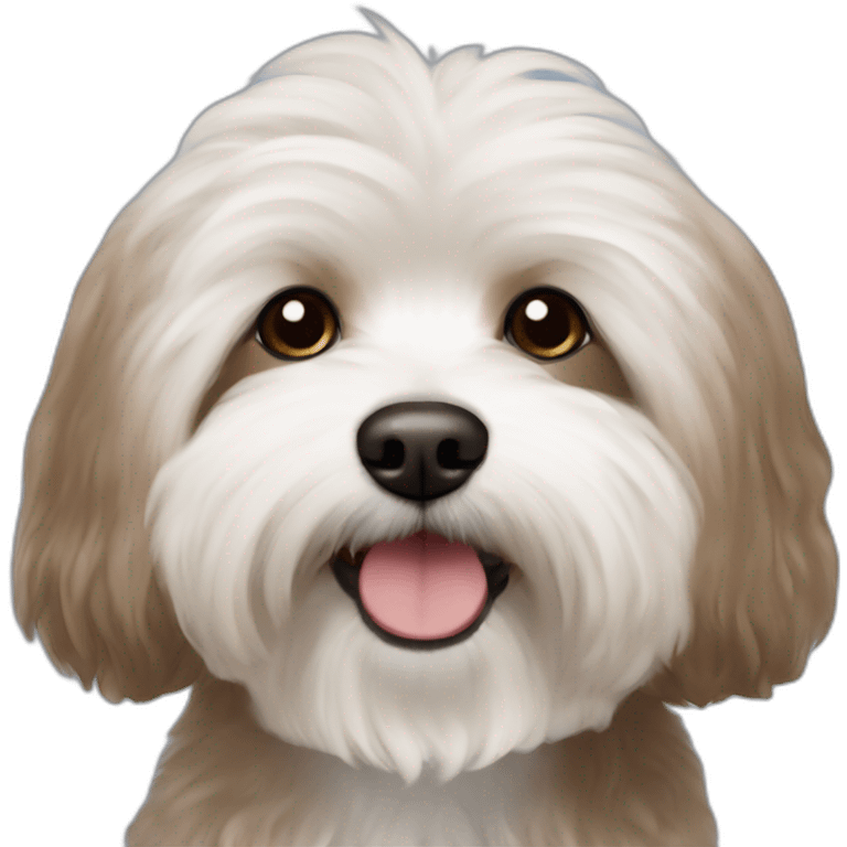 Brown bichon havanese emoji