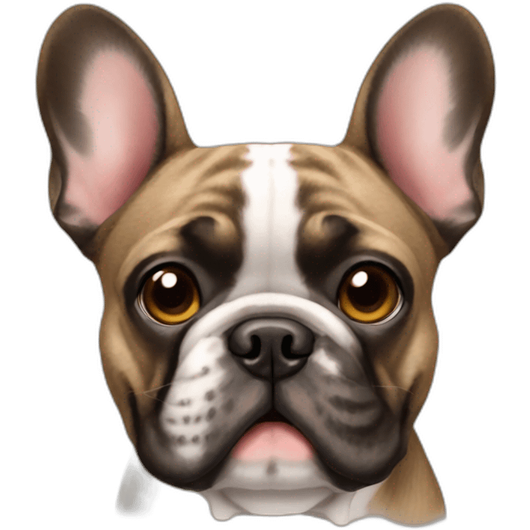 Brindle french bulldog emoji