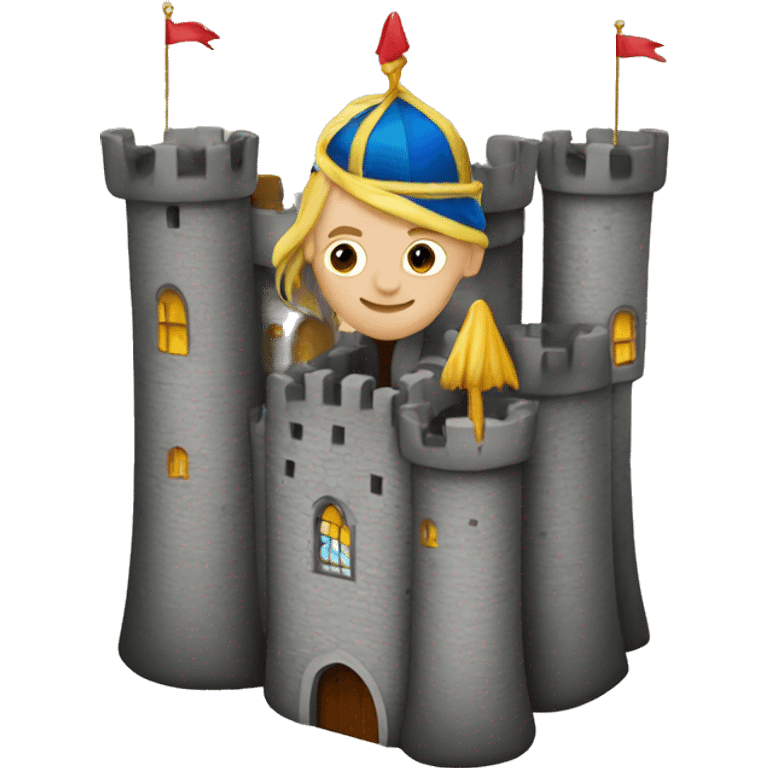 Castle with prince emoji