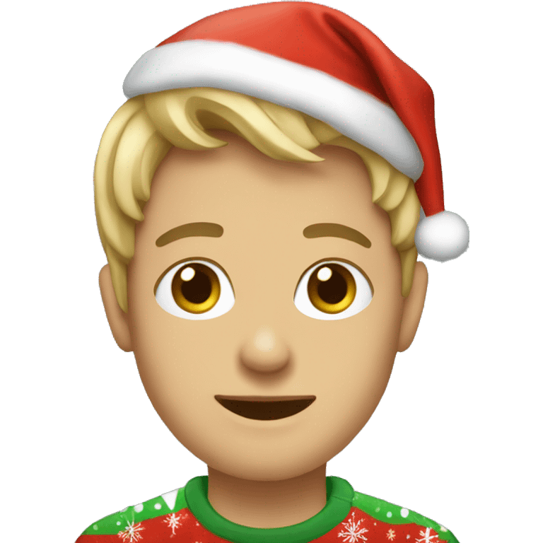 Me wearing Xmas cloth emoji