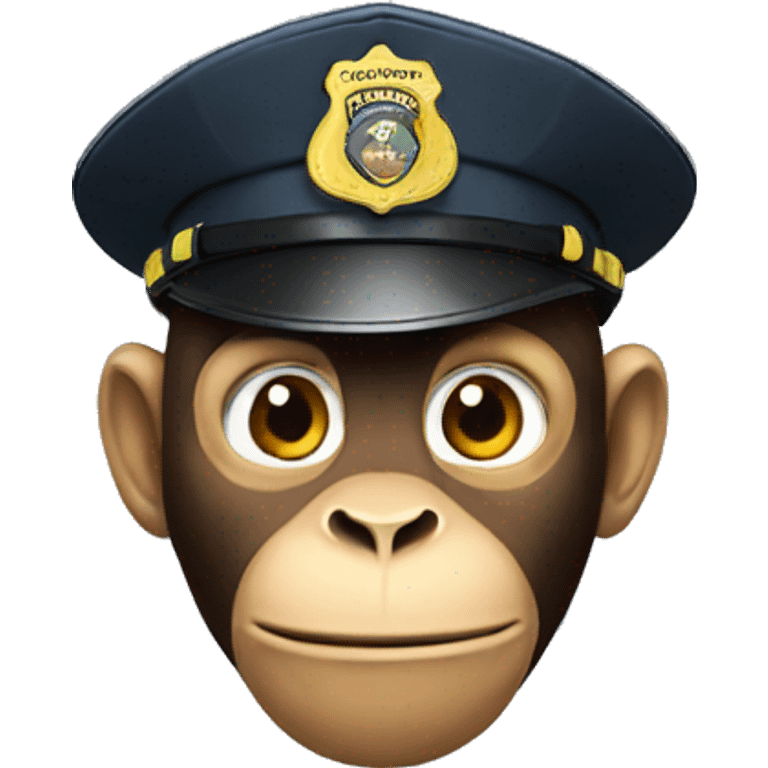 Monkey cop emoji