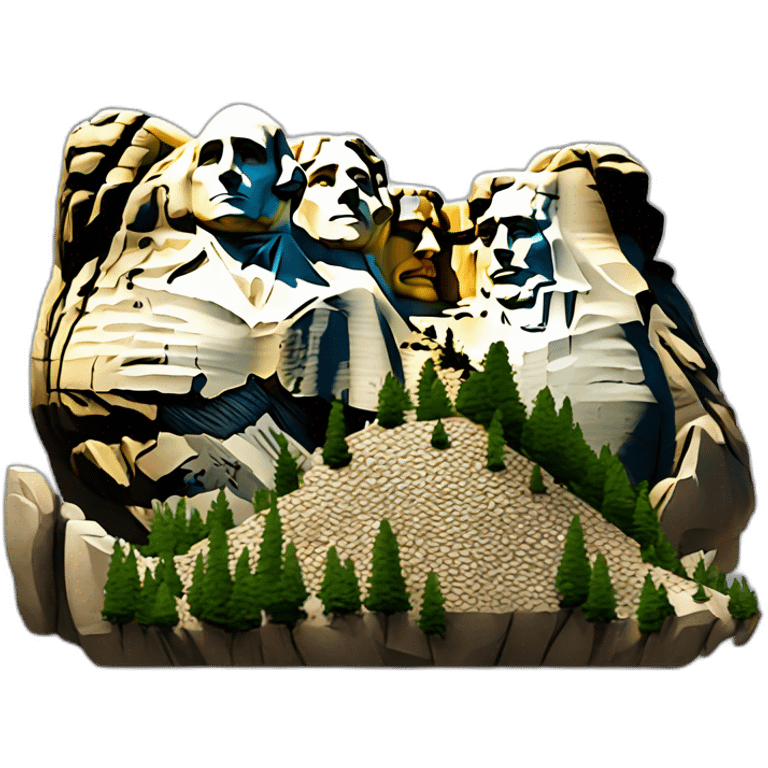 Monte rushmore emoji