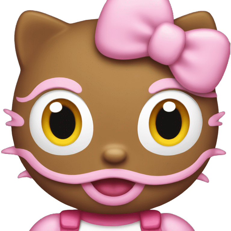 Pink hello kitty emoji