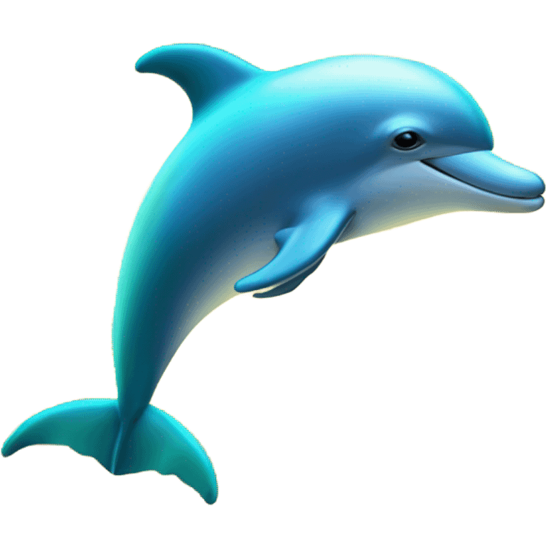 Glowing dolphin emoji