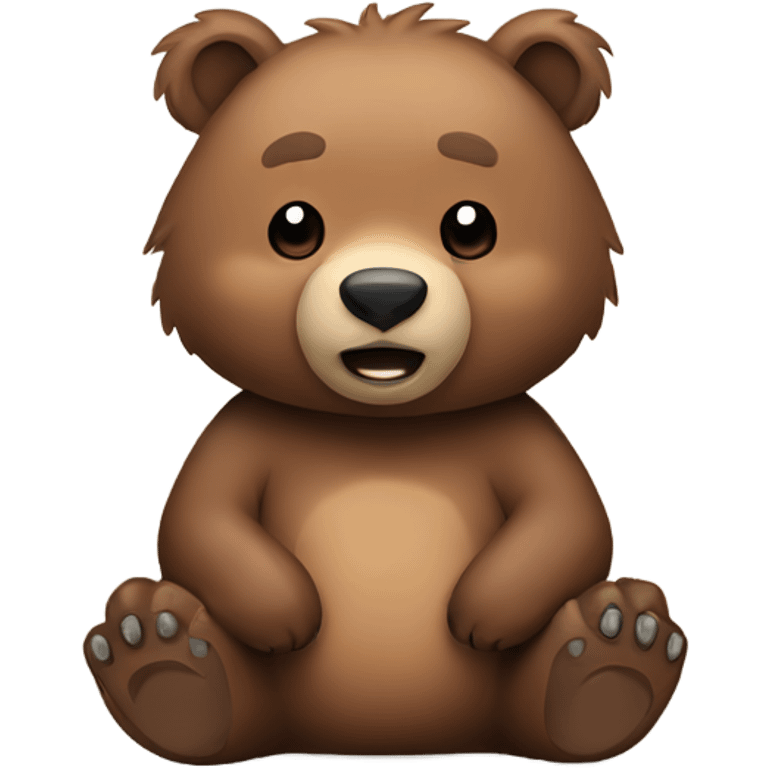 cute grizzly bear emoji