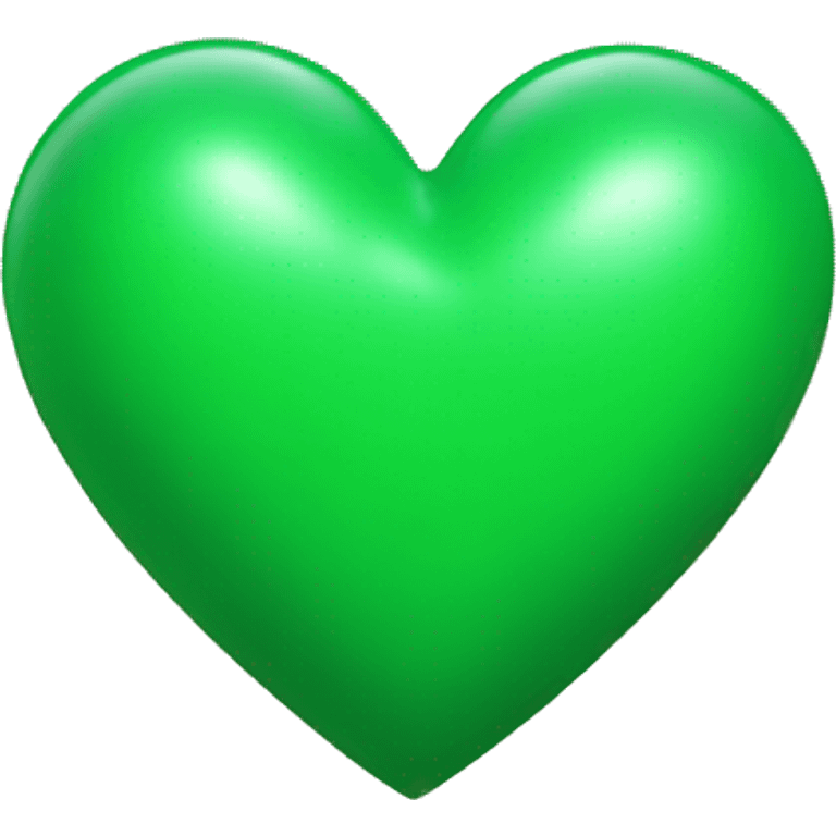 create a green heart emoji