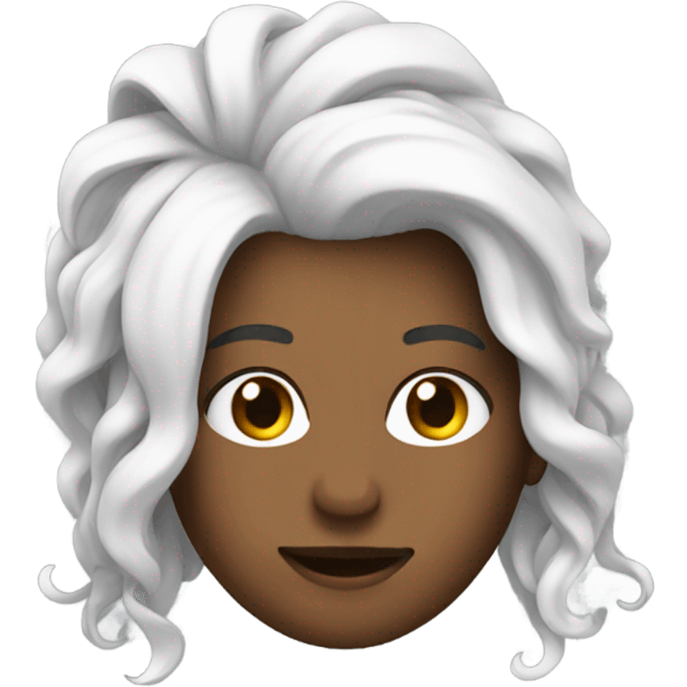 hair stylist white  emoji