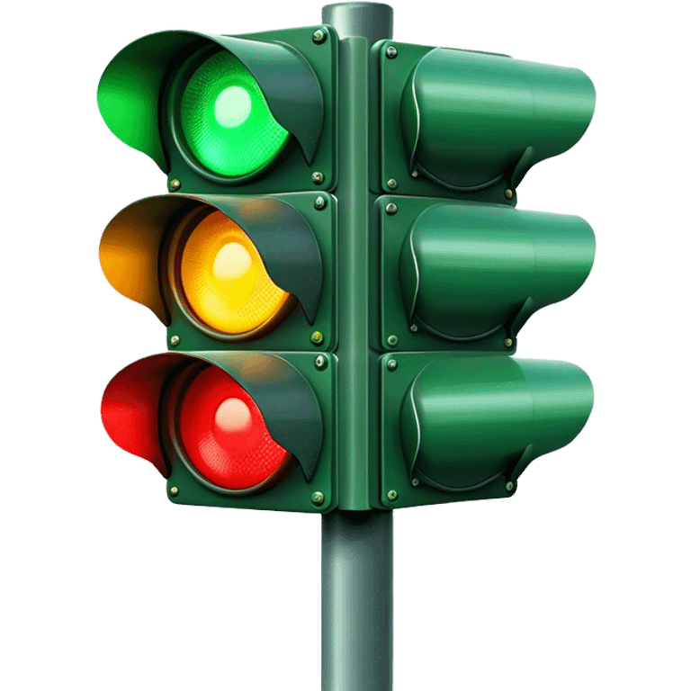 Traffic signal with green light illuminated  emoji