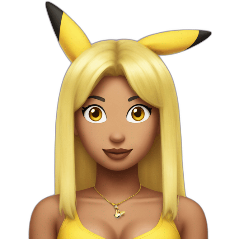 Pikachu and Nicki minaj emoji