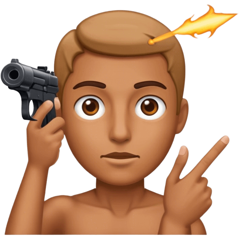 Shooting head emoji