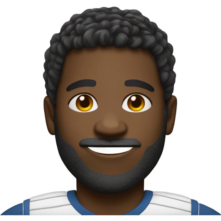 Black man with a tennis es ley  emoji