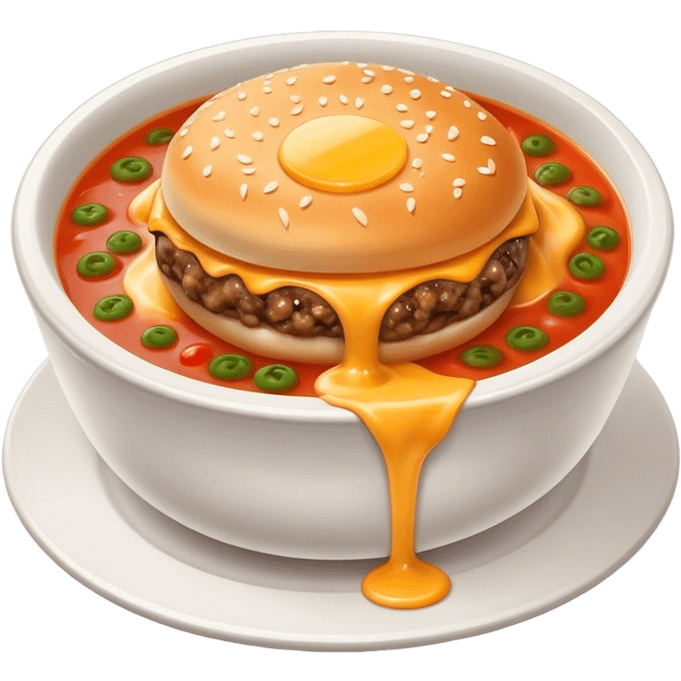 Burger soup  emoji