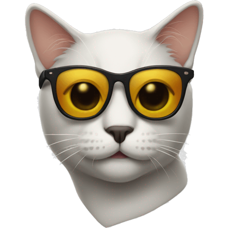 Cat with sunglasses emoji