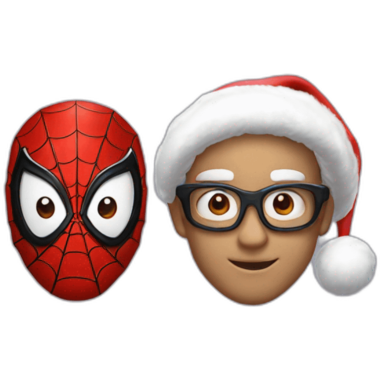 Spiderman x Santa emoji