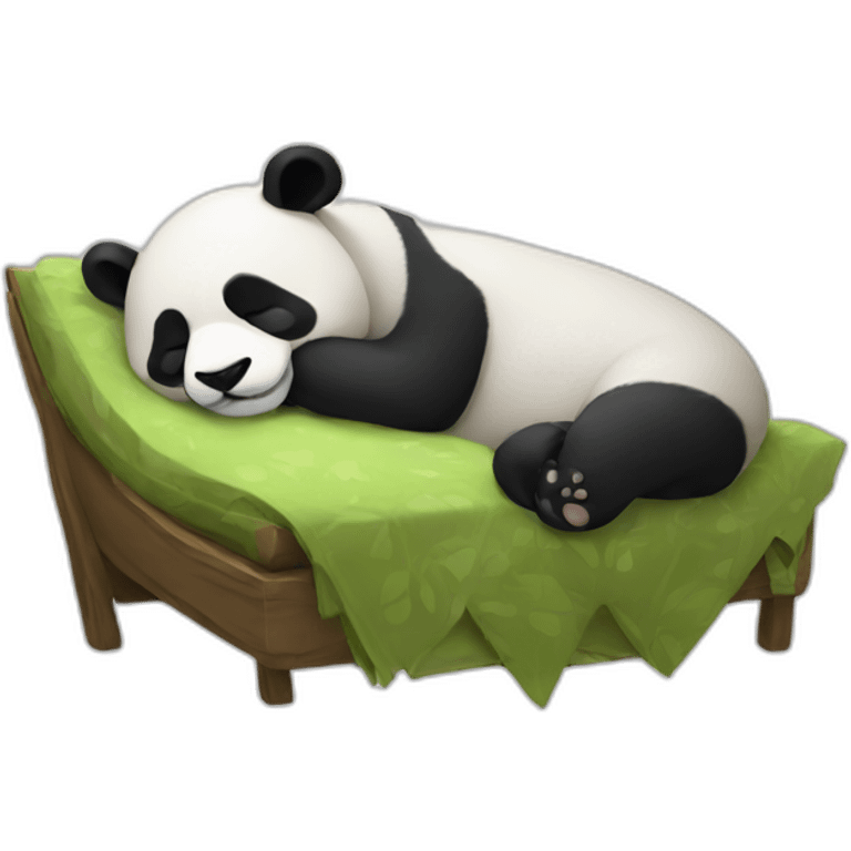 Sleeping panda emoji