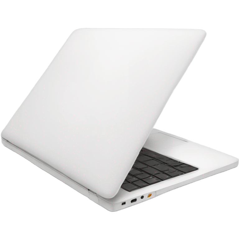 white laptop side emoji