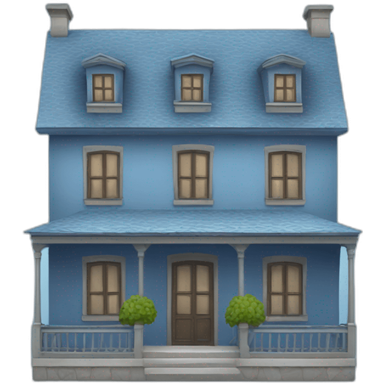 Maison bleue emoji