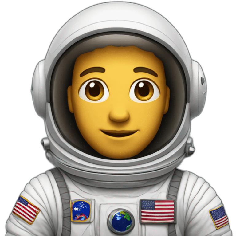 White man astronaut emoji