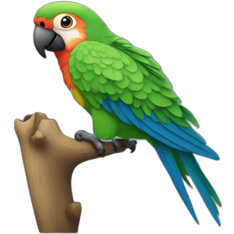 a parrot named mango emoji