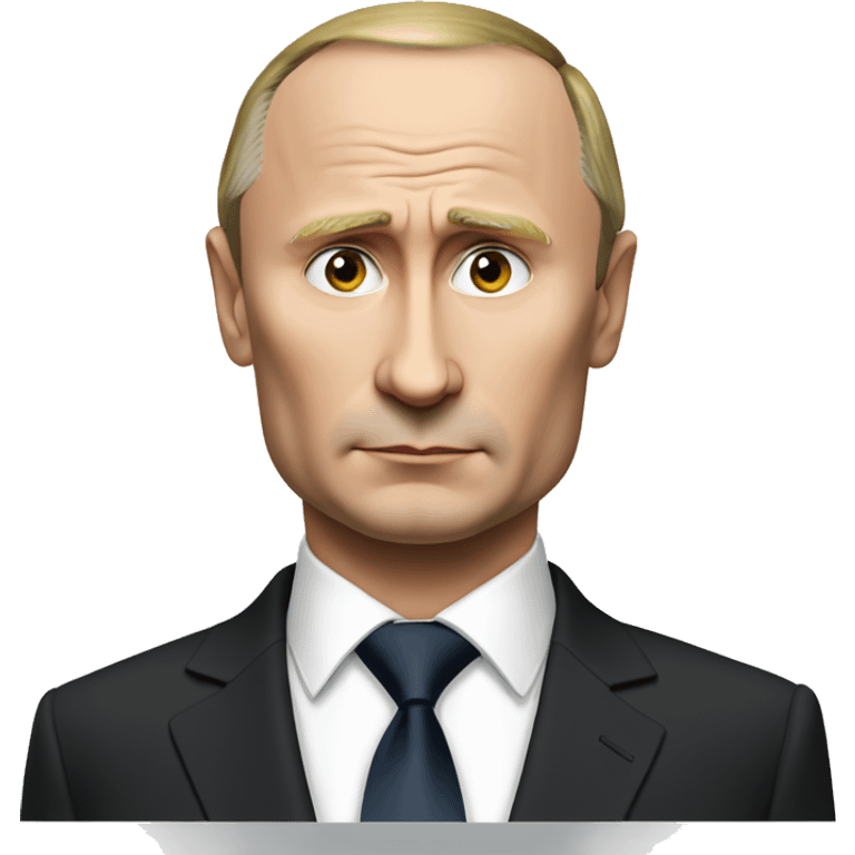 Serious Putin in suit emoji