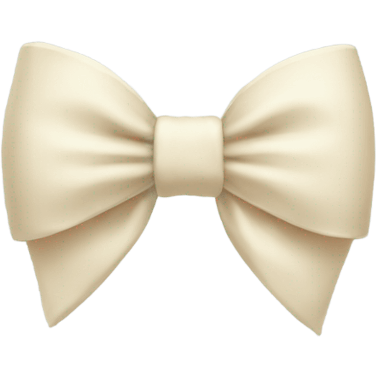 Cream bow emoji