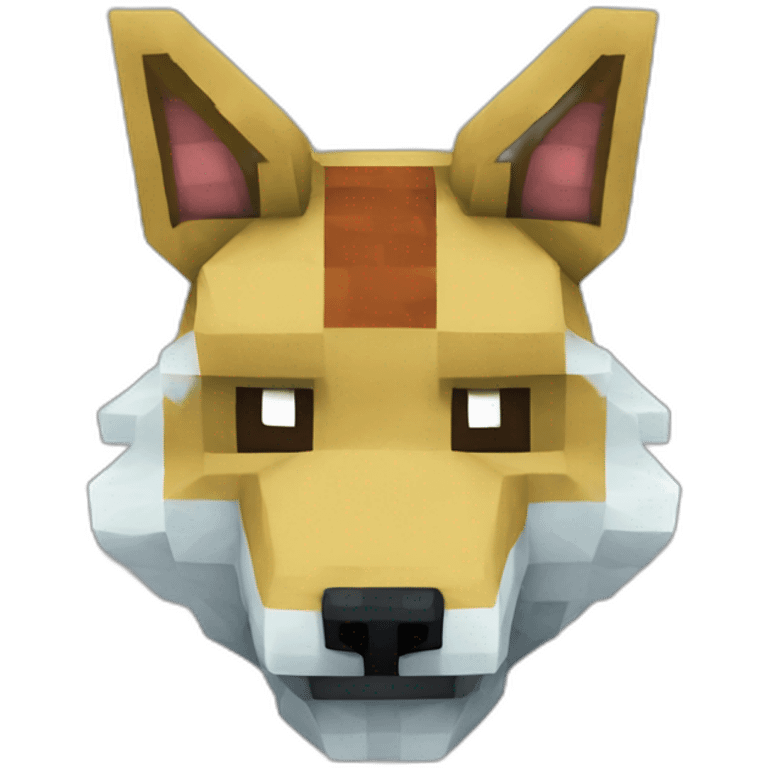 Pixelmon Minecraft Moawolf Head Skin emoji