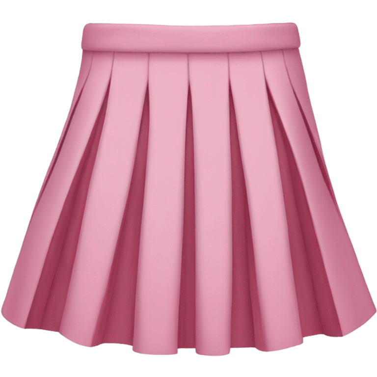  Pink pleated mini skirt, isolated emoji