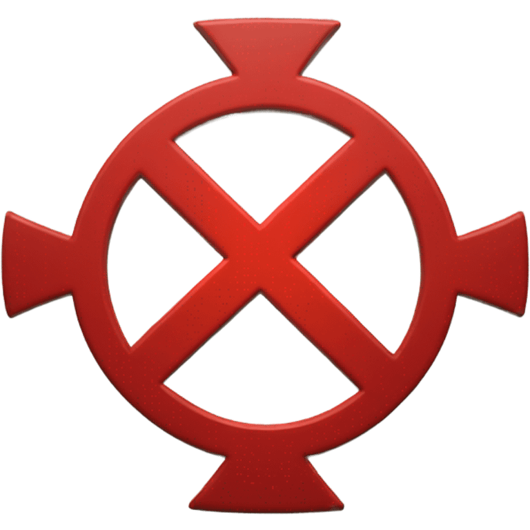 Circular Red X sign emoji